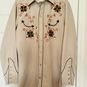 H BAR C vintage western wear featuring classic embroidery that symbolizes H BAR